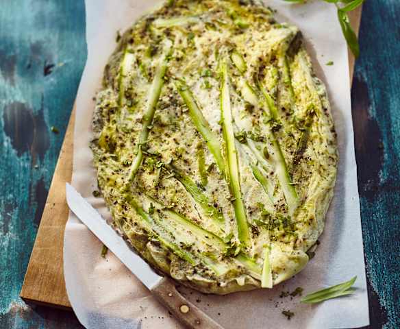 Grüner-Spargel-Omelette