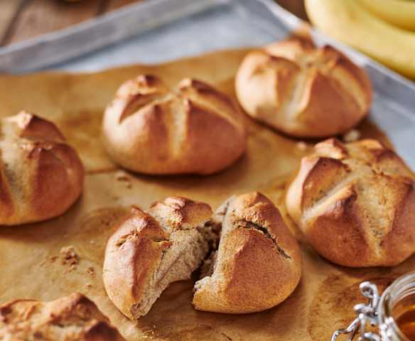 Vollkorn-Bananen-Brötchen