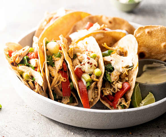 Leftover Chicken Fajitas