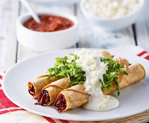 Tacos de flor de Jamaica