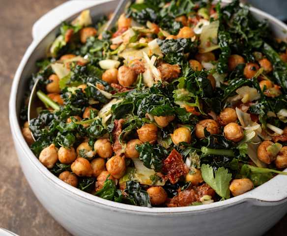Cavolo Nero and Roasted Chickpea Salad