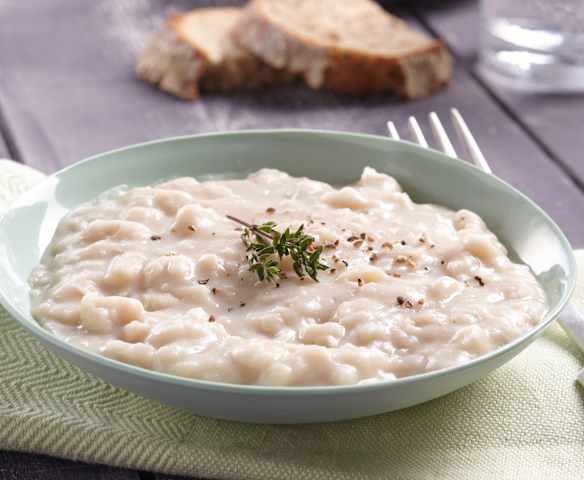Purée de haricots blancs