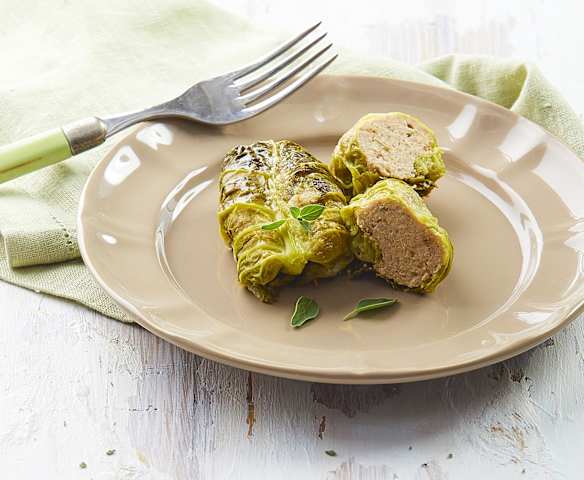 Involtini di verza e maiale