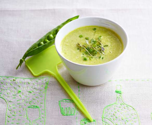 Kremowa zupa z groszku