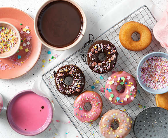 Bunte Donuts