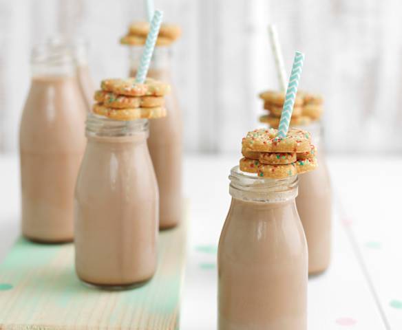 Achocolatado e bolachas