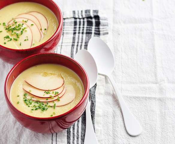 Creme de aipo e maçã