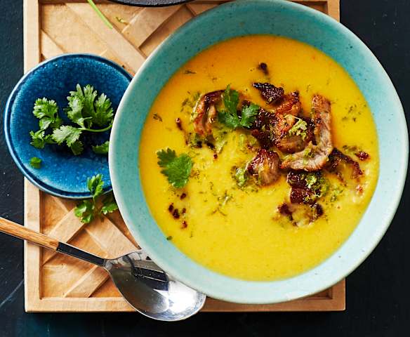 Limetten-Süßkartoffel-Suppe