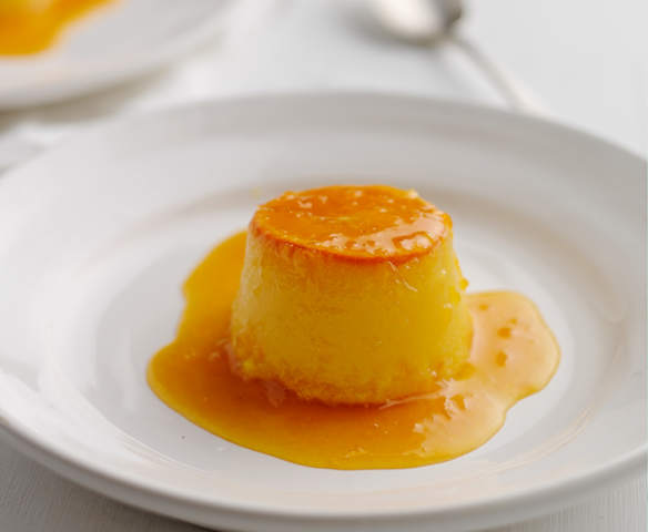 Pudins de laranja a vapor