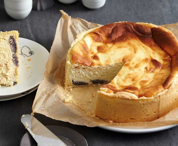 Käsekuchen mit Mohn