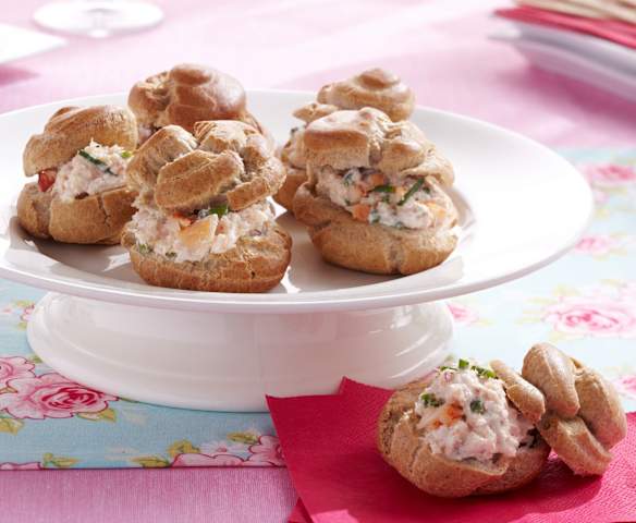 Choux au sarrasin, crabe et ciboulette