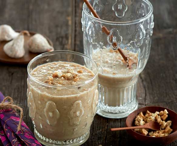 Smoothie figue, poire et sarrasin au lait d'amande