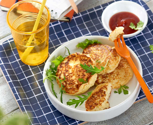 Galettes de chou-fleur au fromage