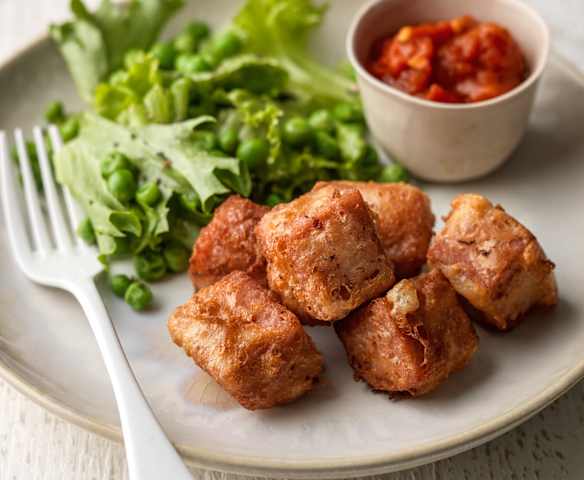 Spam Croquettes with Tomato Sauce