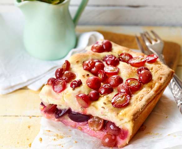 Schiacciata mit Weintrauben