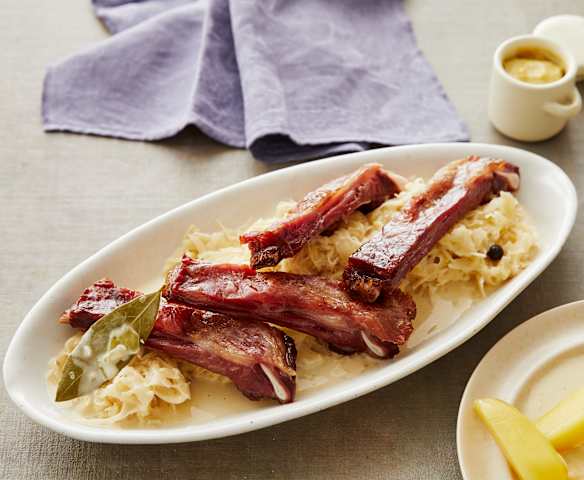 Rahmsauerkraut mit Kasseler Rippchen