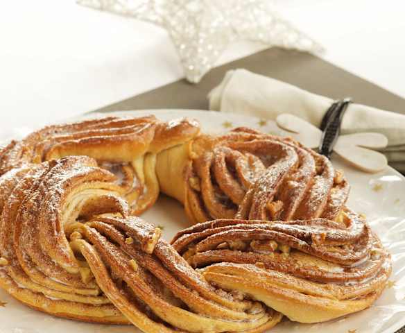 核桃仁柠檬面包环