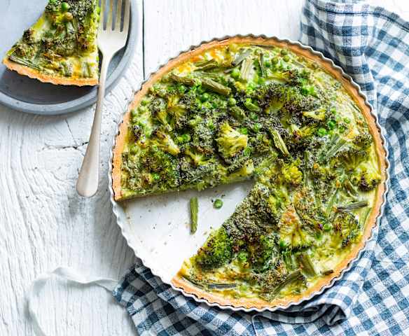 Quiche légère aux légumes verts