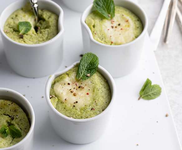 Flan di zucchine e mozzarella