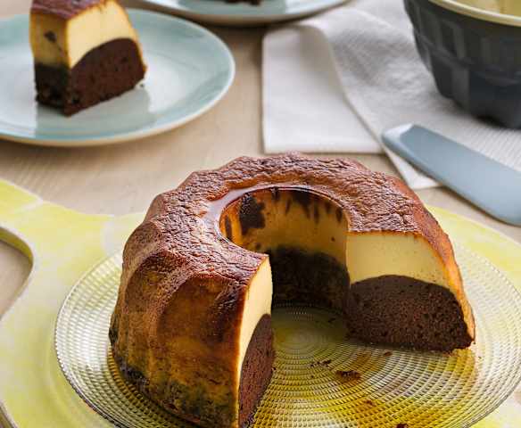 Brownie flan