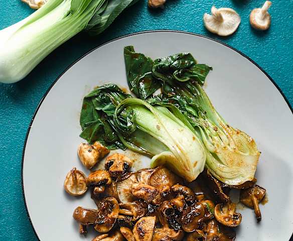 Pak choi s houbami