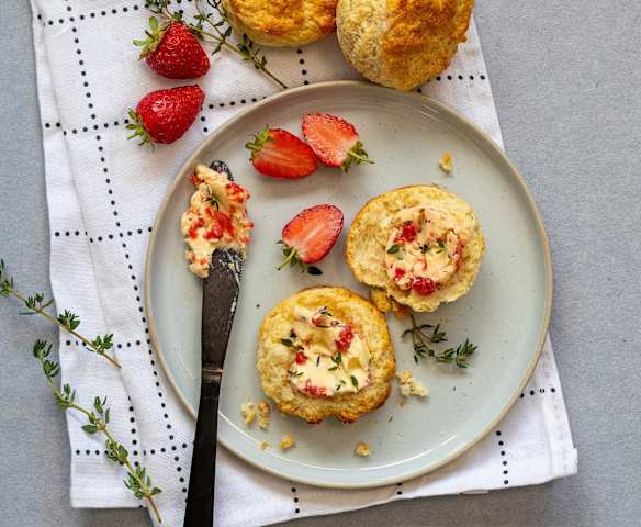 Strawberry and thyme butter
