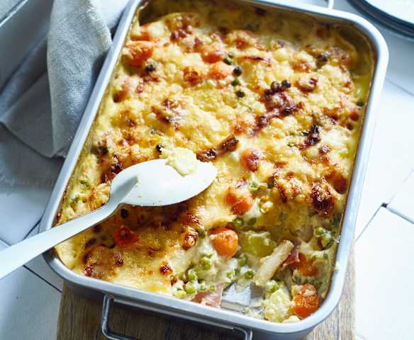 Kartoffelauflauf Leipziger Allerlei