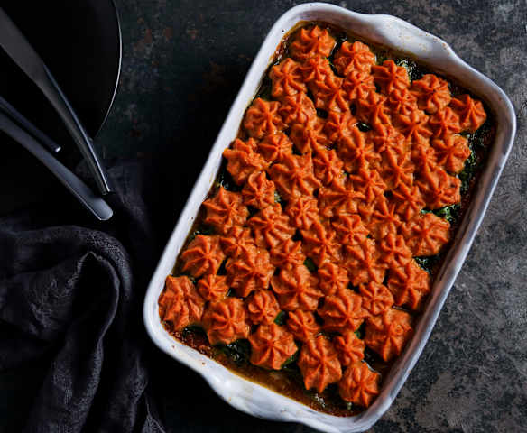 Pastel de pavo con camote