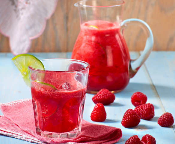 Himbeer-Limetten-Drink