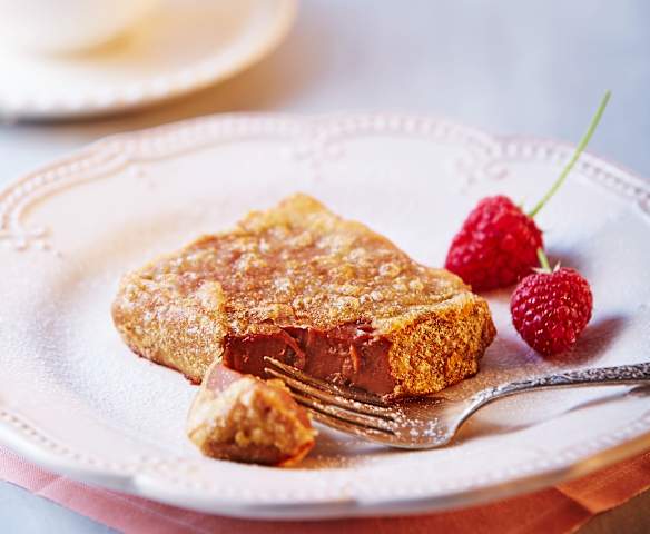 Leche frita de chocolate