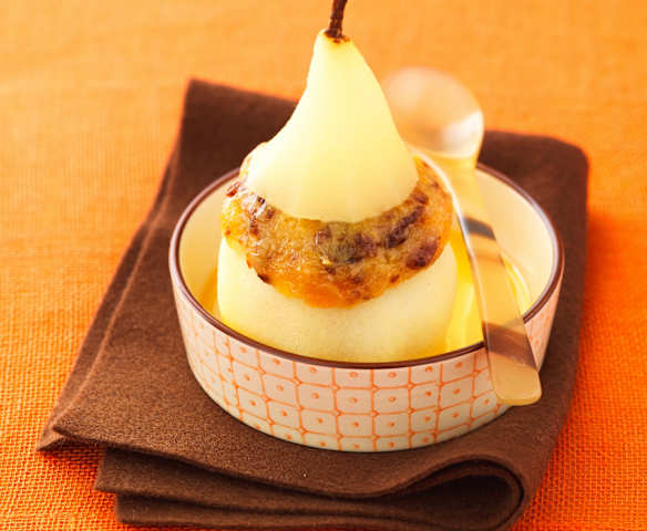 Poires farcies en papillote