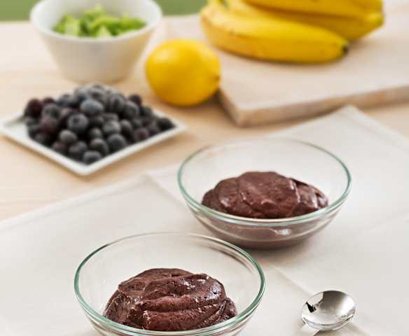 Yeşil Fasulye, Muz ve Yaban Mersini Lapası