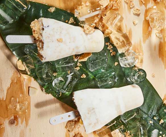 蜂蜜香蕉穀片冰棒