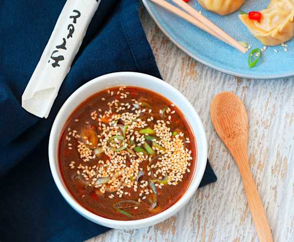 Ginger beer and sesame dipping sauce (for dumplings)