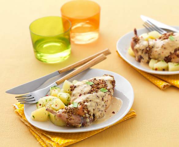Lapin à la moutarde