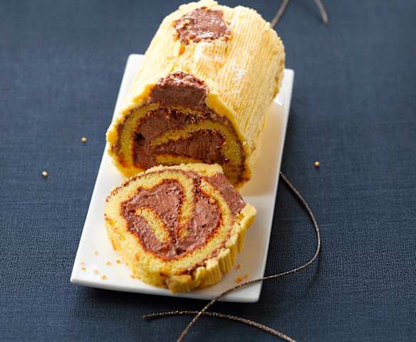 Bûche chocolat-orange Bûche chocolat-orange