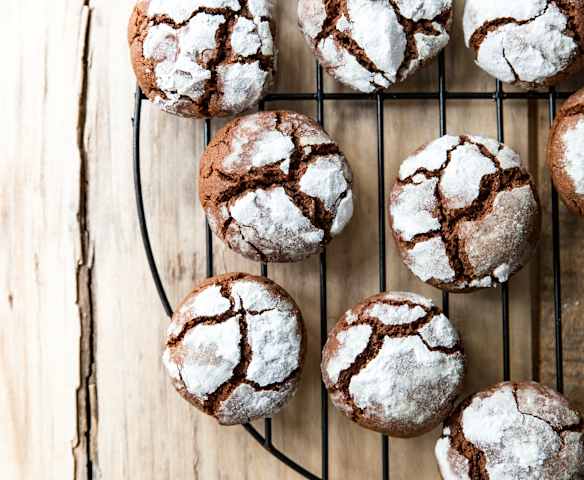 Biscuits craquelés au chocolat