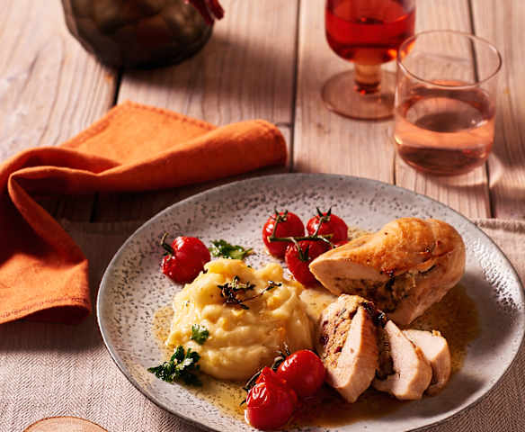 Hähnchenbrust mit Frischkäsefüllung