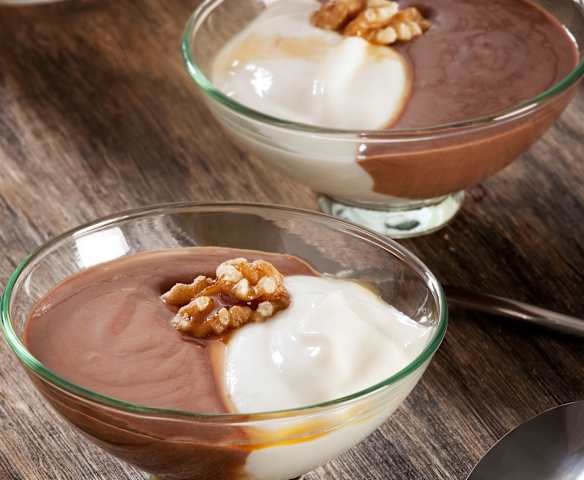 Bianco e nero con noci e miele