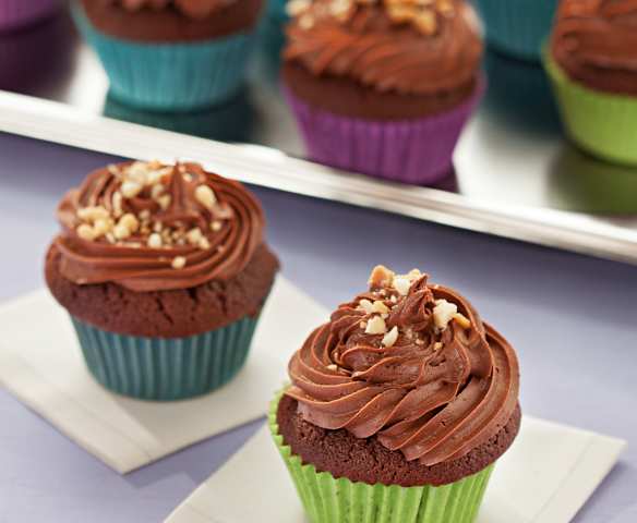 Cupcakes chocolat-cacahuète