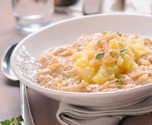 Kapuśniak zabielany z ziemniakami