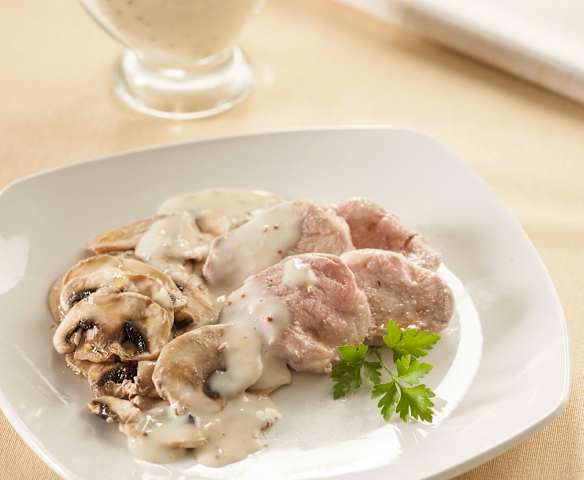 Pork Fillet with Mustard Sauce