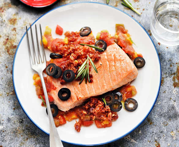 Saumon à l'espagnole