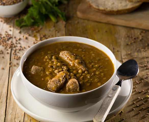 Lenticchie e salsiccia in Cottura Lenta