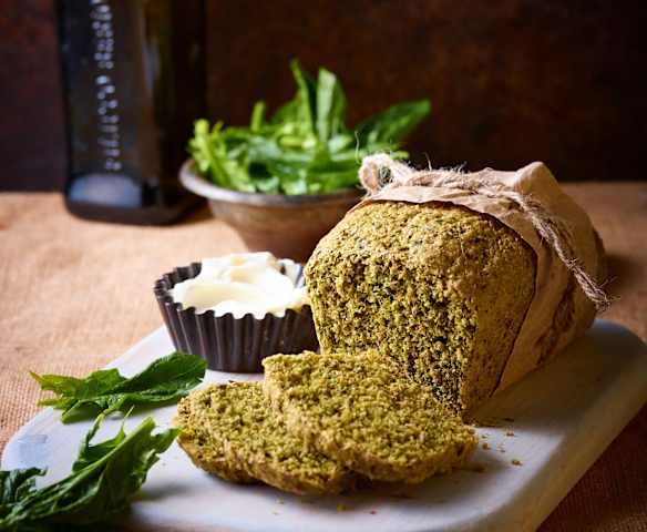 Pan integral de espinacas