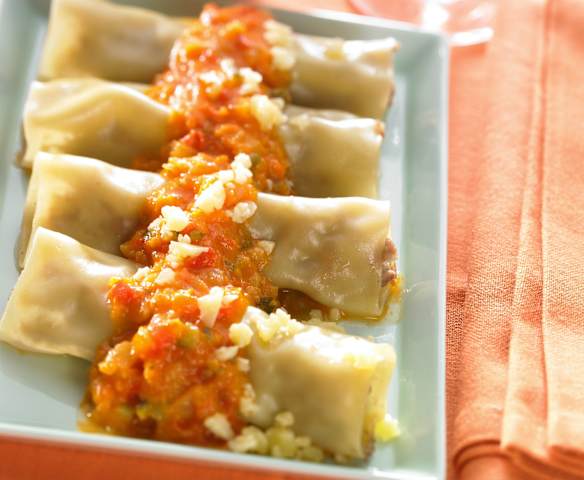 Cannelloni di carne con sugo alle verdure