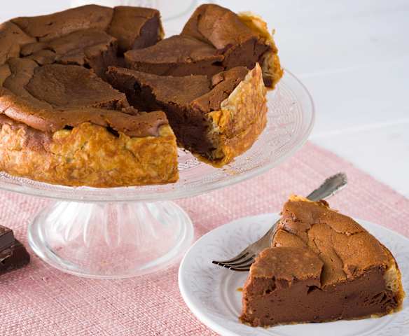 Cheesecake de mousse de chocolate