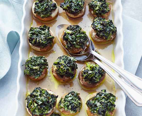 Spinach and Parmesan Stuffed Mushrooms Spinach and Parmesan Stuffed Mushrooms
