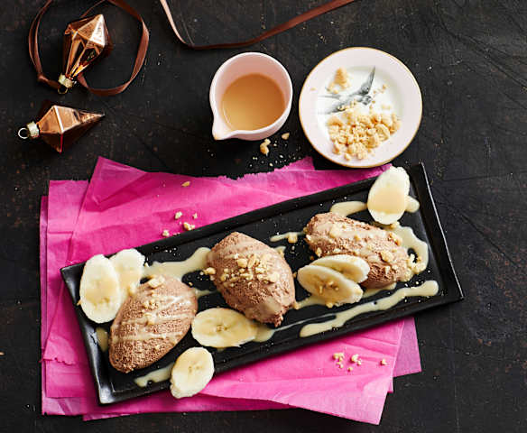 Mousse au chocolat mit Banane Mousse au chocolat mit Banane