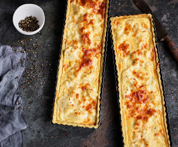 Tarte de couve-flor e queijo Tarte de couve-flor e queijo